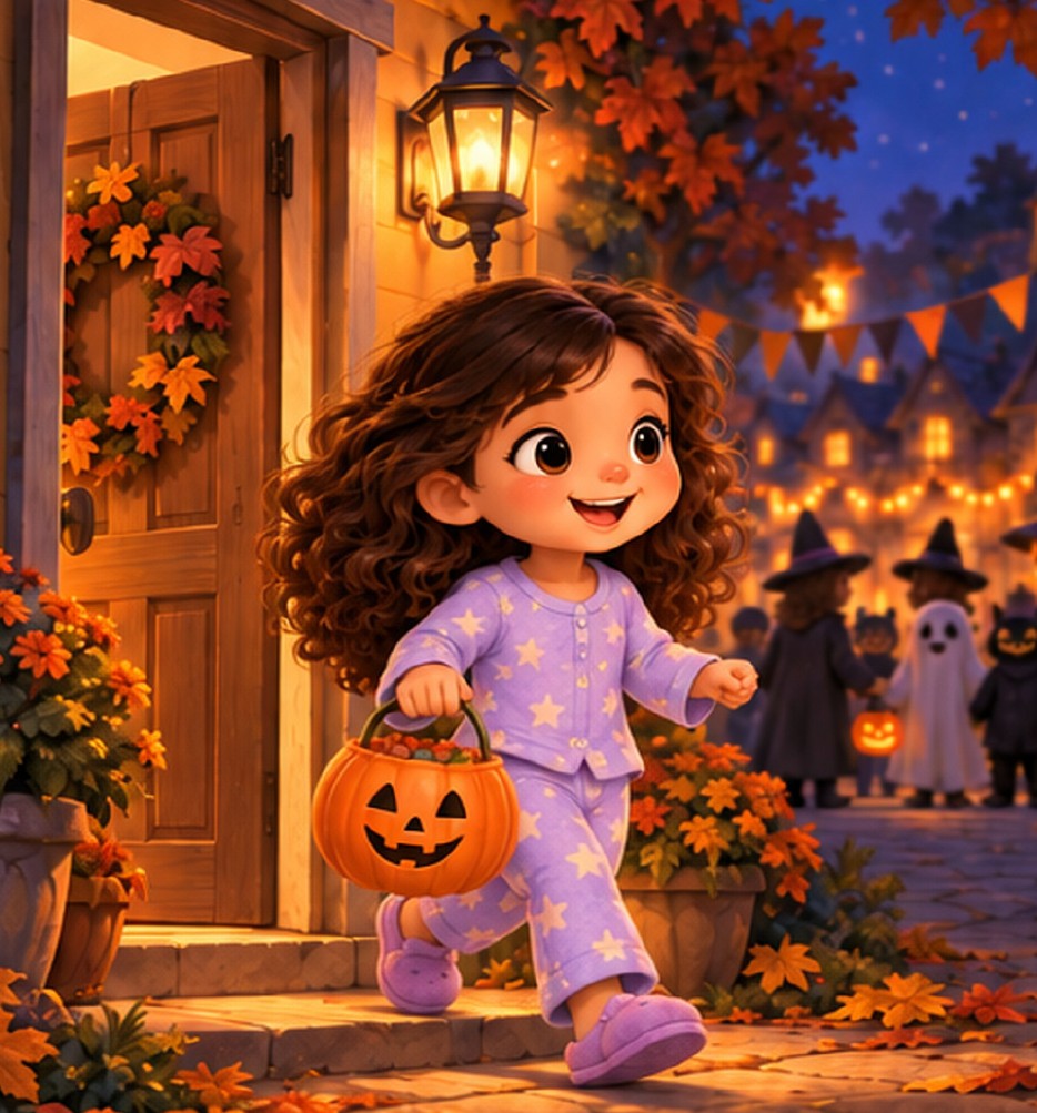 Luna steps out for the Halloween parade